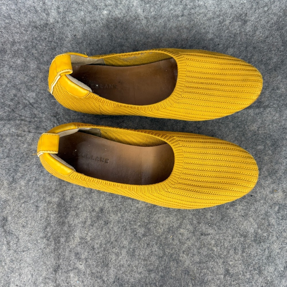 EVERLANE THE DAY‎ GLOVE REKNIT MUSTARD BALLET FLATS SHOES WOMEN'S 7 - Picture 3 of 6